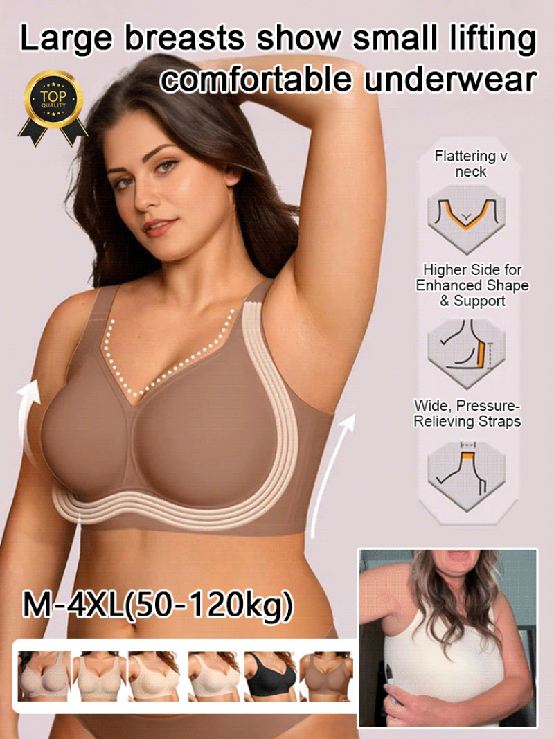 Mastectomy Bra Pocket - Sujetador inalámbrico de realce, ropa interior